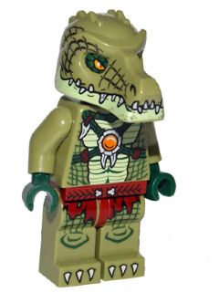 LEGO Minifigure-Crocodile Warrior 2-Legends of Chima-LOC123-Creative Brick Builders